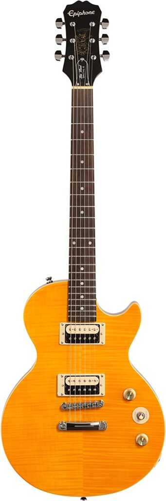 Guitarra Epiphone Les Paul Special Slash AFD Signature Amber, com Bag + Palhetas Cabo e Correia
