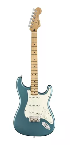 Guitarra elétrica Fender Player Stratocaster de amieiro 2010 tidepool brilhante com diapasão de bordo
