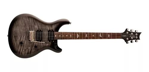 Guitarra elétrica PRS Guitars SE Custom 24 de bordo/mogno 2021 charcoal burst com diapasão de pau-rosa
